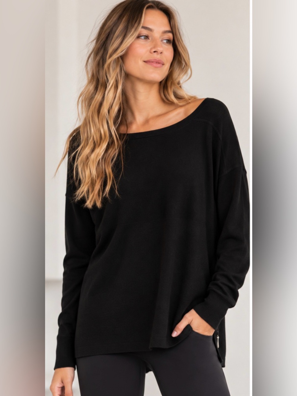 Lululemon Full Extension Off-Shoulder Sweater - Size 12 - NWT